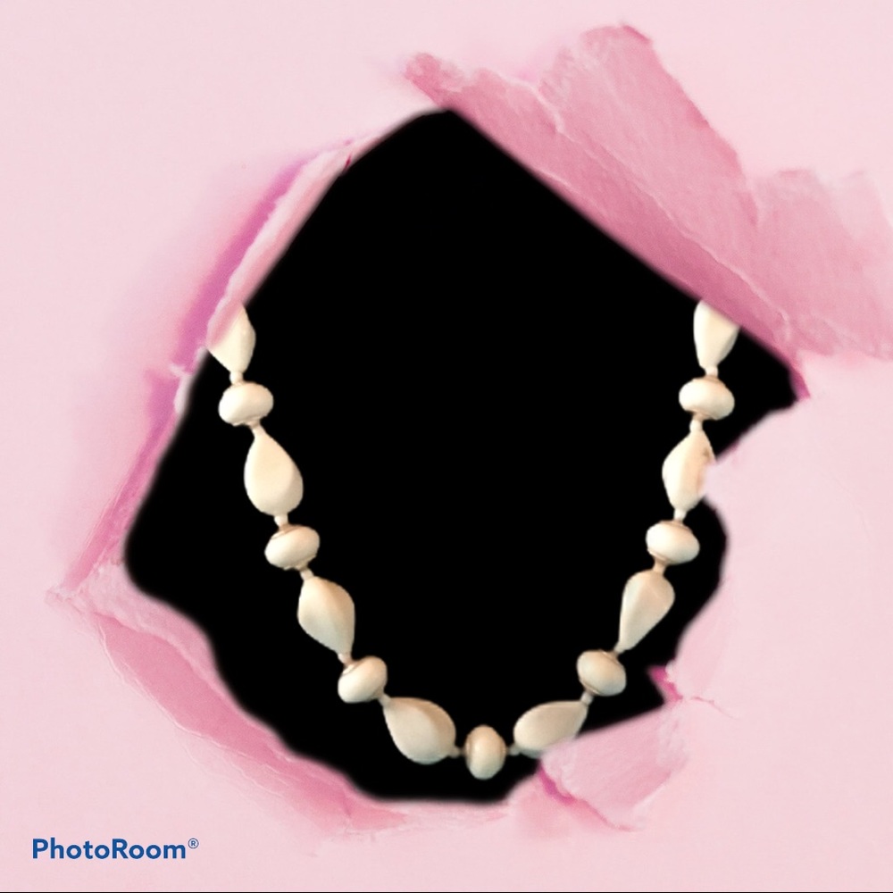 Antique white necklace